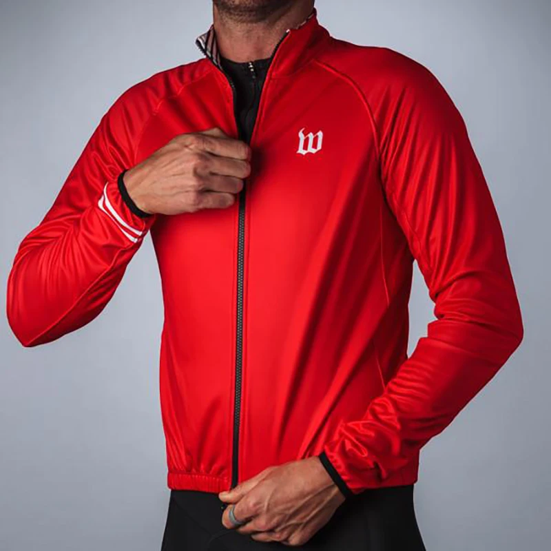 wattie ink Cycling Jacket Winter Warm MTB Thermal Fleece Long Men Jersey Clothing Mountain PRO Outdoor Road bicycle Windproof