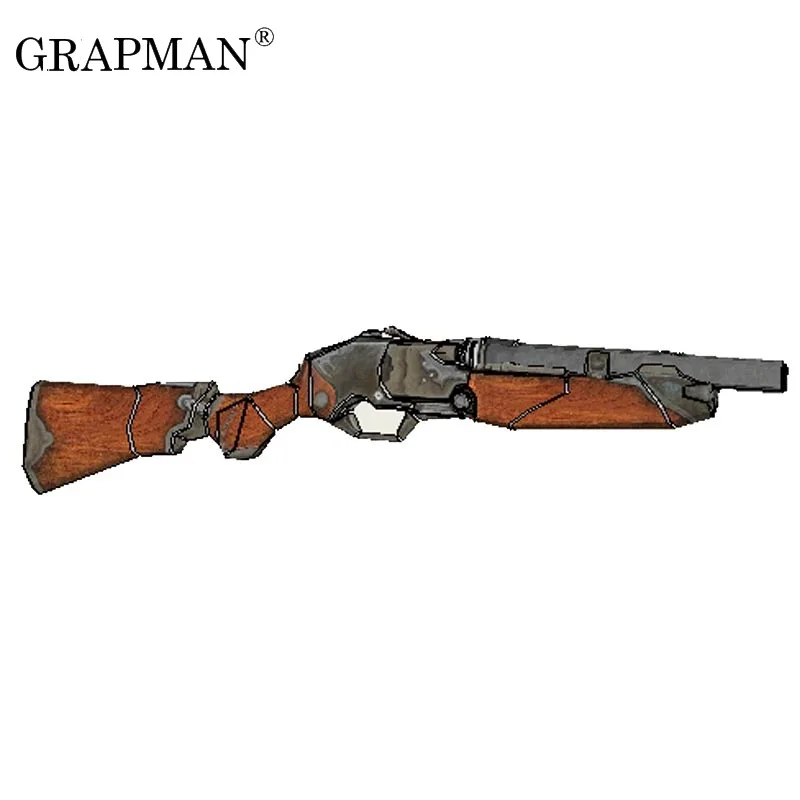 Двухсторонний ружье 3D Бумажная ручная бумажная игрушка ручной работы|Картонные