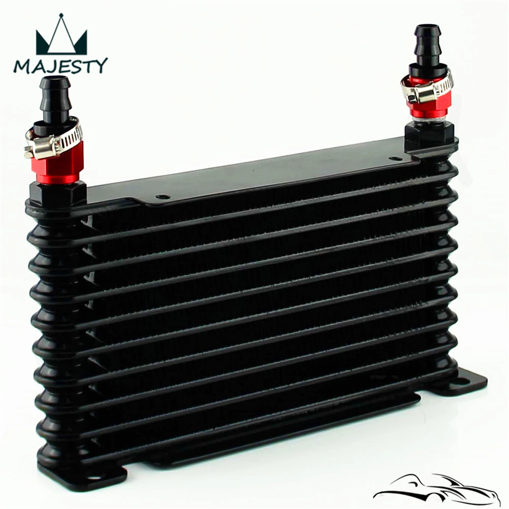 8-дюймовый 32 мм 10-рядный двигатель/гоночный алюминиевый масляный радиатор