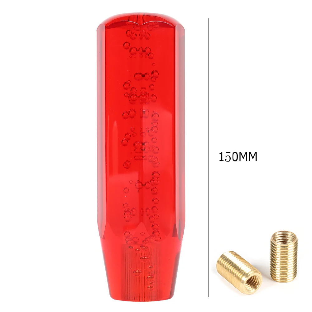 red 10cm Замена VODOOL Универсальный букет Хрустальный цветок автомобильный рычаг переключения передач ручной рычаг переключения передач головка с M8 M10 рычаг переключения передач часть - Название цвета: red 10cm