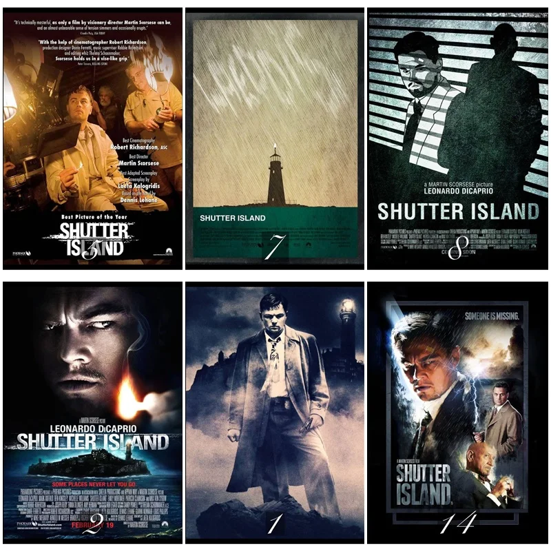 

Shutter Island Movie Home Decorative Painting White Kraft Paper Poster 42X30cm