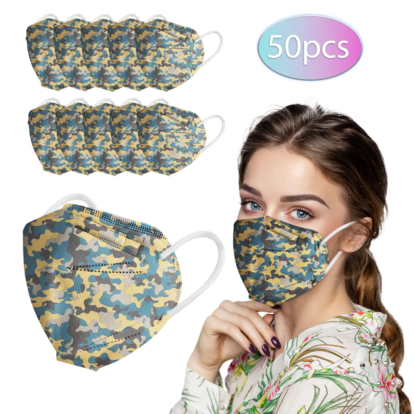 50 шт. для взрослых на открытом воздухе маска в форме капель и дымки