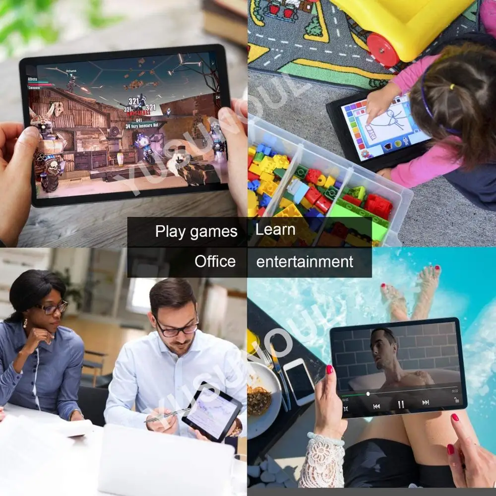 New Google Market 10 inch Tablet Android 9.0 8 Cores 32/64GB Dual Camera 8.0MP Tablet PC Type-C Charge WIFI GPS 4G LTE bluetooth