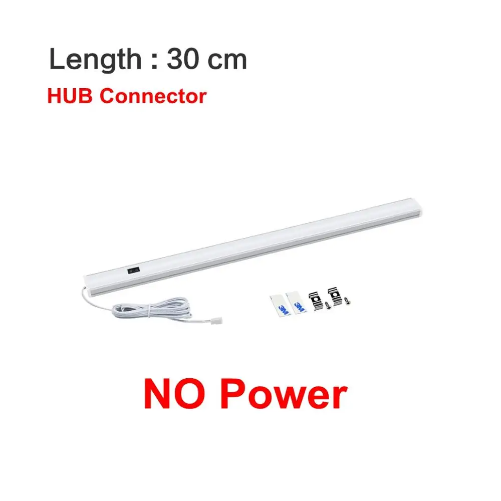 30cm Without Power Ручной волны Управление Освещение для кухни светодиодный бар светильник шкаф бар светодиодный светильник 30/50 см движения Сенсор ручная развертка развертки Освещение для кухни - Испускаемый цвет: 30cm Without Power
