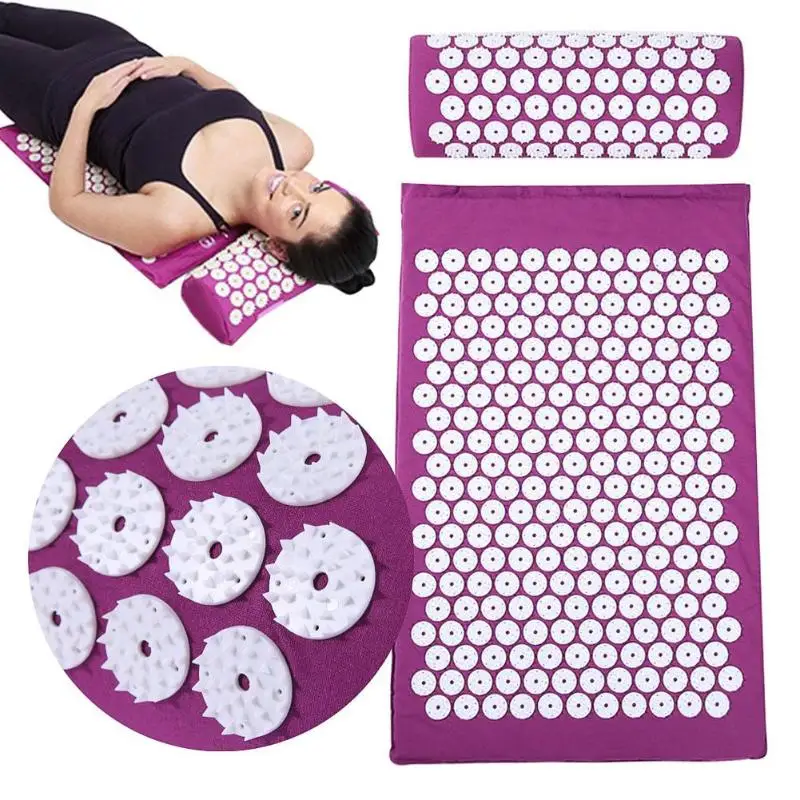 Коврик для йоги массажная подушка акупунктурные наборы снятия стресса боли в