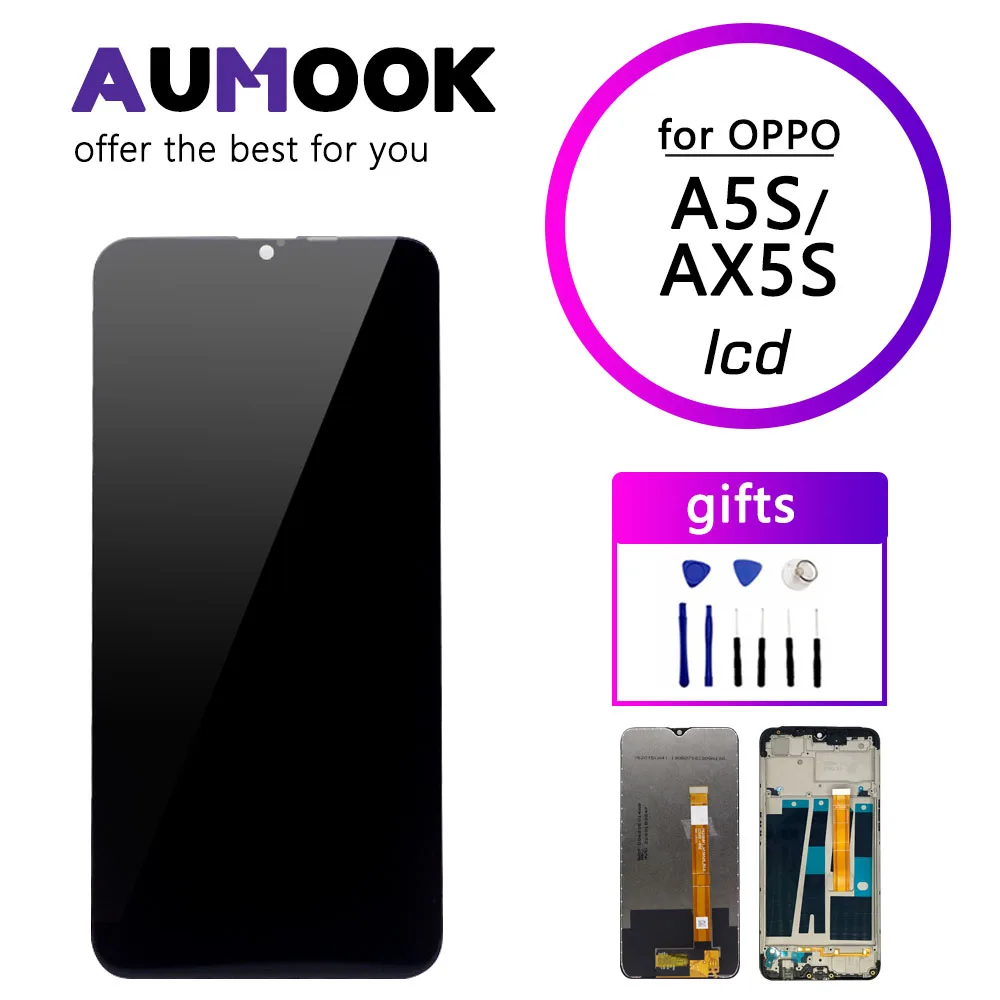 Дисплей с тачскрином AUMOOK для OPPO A5S/ A7 IPS рамкой/ без рамки|Экраны мобильных