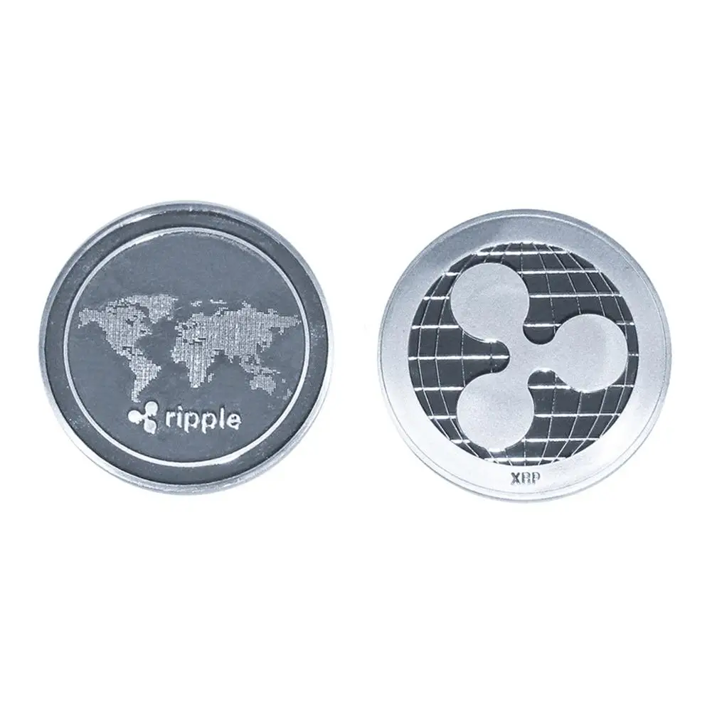 Litecoin монеты не-монеты иностранных валют Биткоин/эфириум/Lite/тире/пульсация монета 5 видов памятной монеты(Прямая поставка) Подарочная монета - Цвет: Ripple Coin silver
