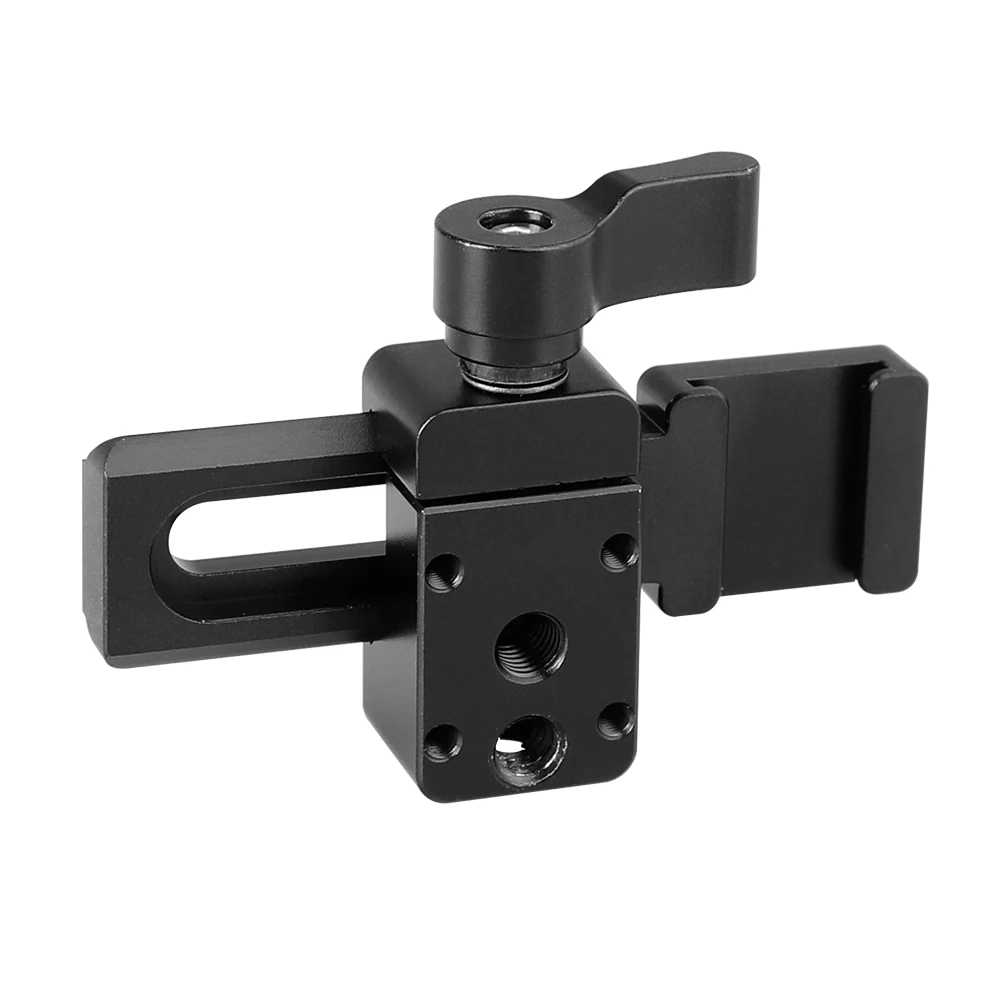 HDRIG Swat рельсовый зажим и Холодный башмак с НАТО рельсовым адаптером и винтом 1/4 для клетки камеры и ручек