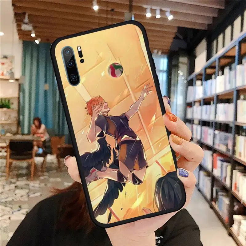 

Anime haikyuu volleyball boy Phone Case For Huawei honor Mate P 9 10 20 30 40 Pro 10i 7 8 a x Lite nova 5t Soft silicone funda