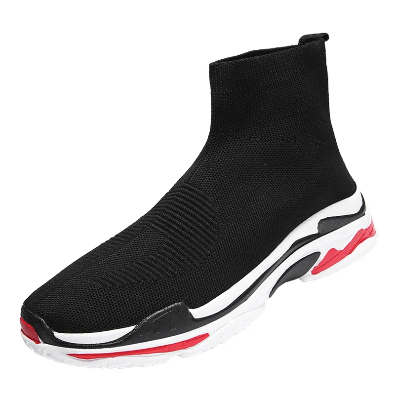 Унисекс Спортивная повседневная обувь для мужчин высокие носки кроссовки Модная