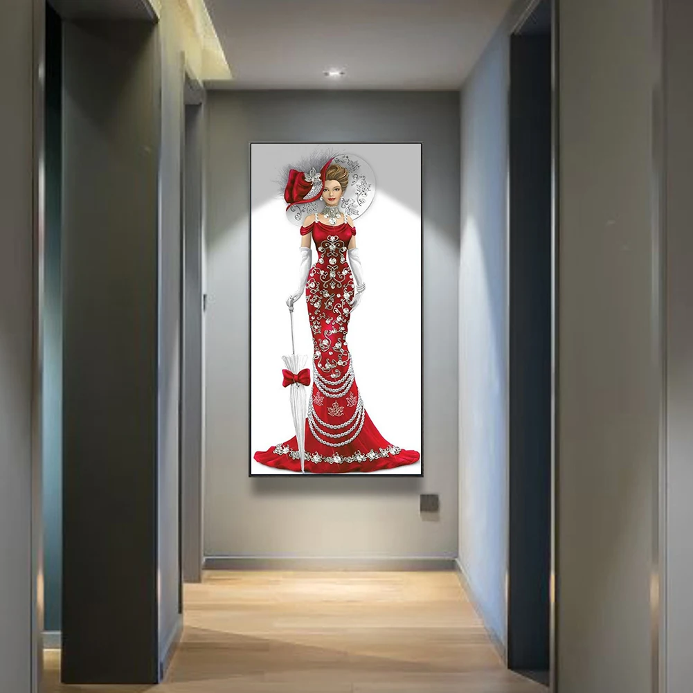 5D полностью своими руками бриллиант платье для рисования леди мозаичная картина