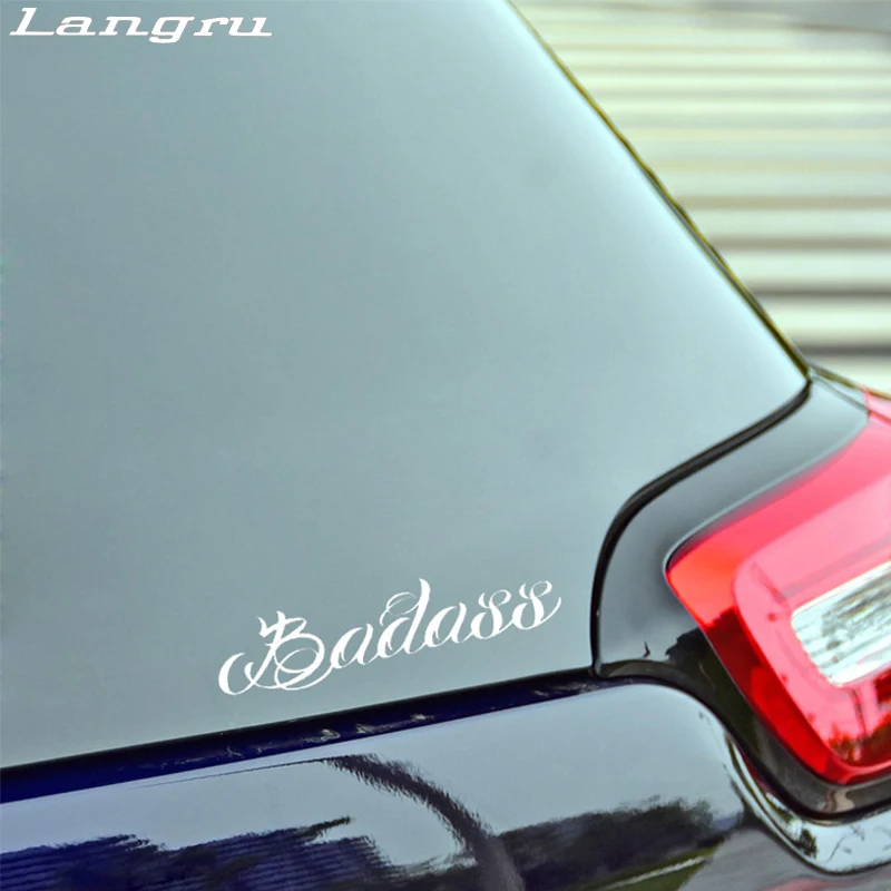 Langru Badass Fun виниловая наклейка на лобовое стекло автомобиля Наклейка графические