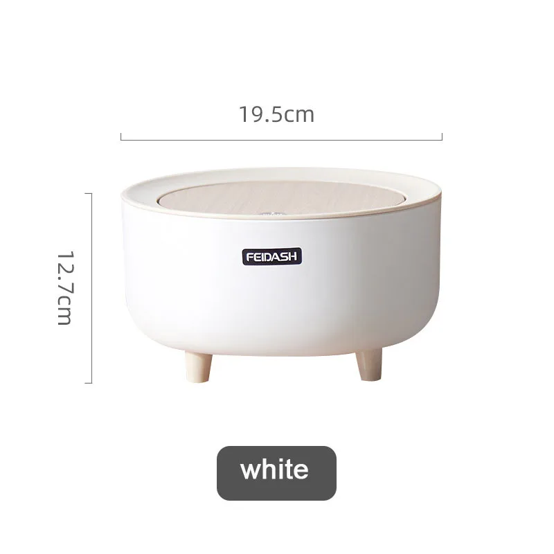 

Creative Mini desktop multifunctional dustbin household accessories dustbin with lid Nordic style living room office **