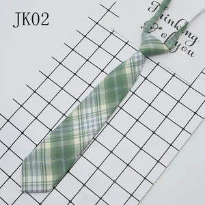 Lazy Jk Plaid Necktie Japanese Style JK Ties Women Neck Tie Girls for Jk Uniform School Shirt Women's Accessories