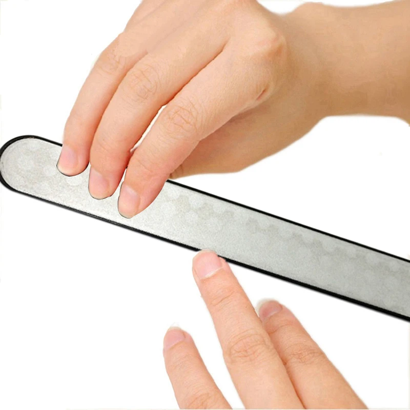 1 шт. стальные пилочки для ногтей Высококачественные закругленные полированные