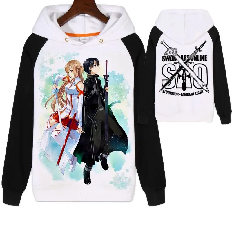 

High-Q Unisex Anime Sword Art Online Asuna Yuuki Hoodie sweatshirt hoodies jacket Cardigan