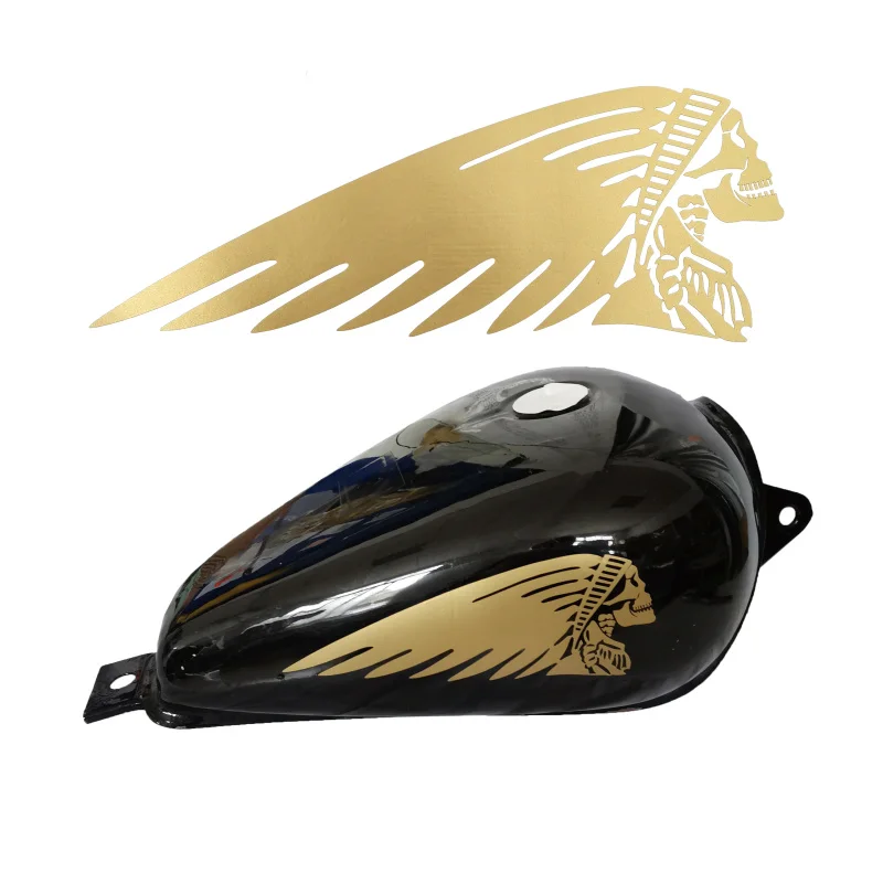 Мотоцикл газ топливный бак Череп Наклейка для индийского Challenger главный Дакота