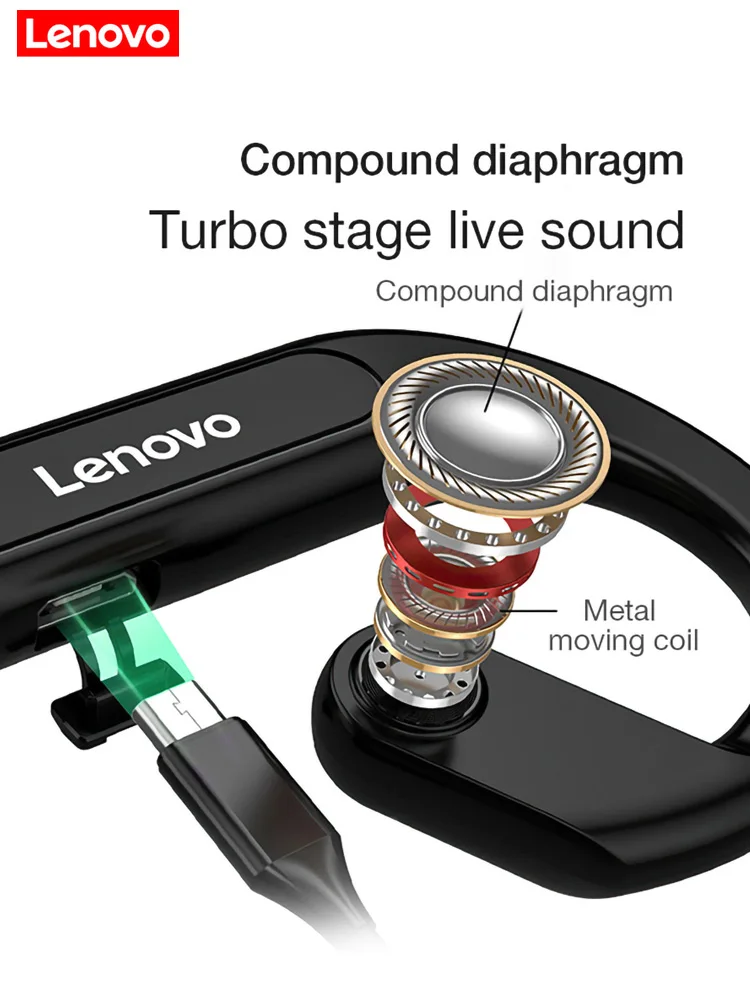 Bluetooth-наушники Lenovo X3 с костной проводимостью спортивные беспроводные наушники