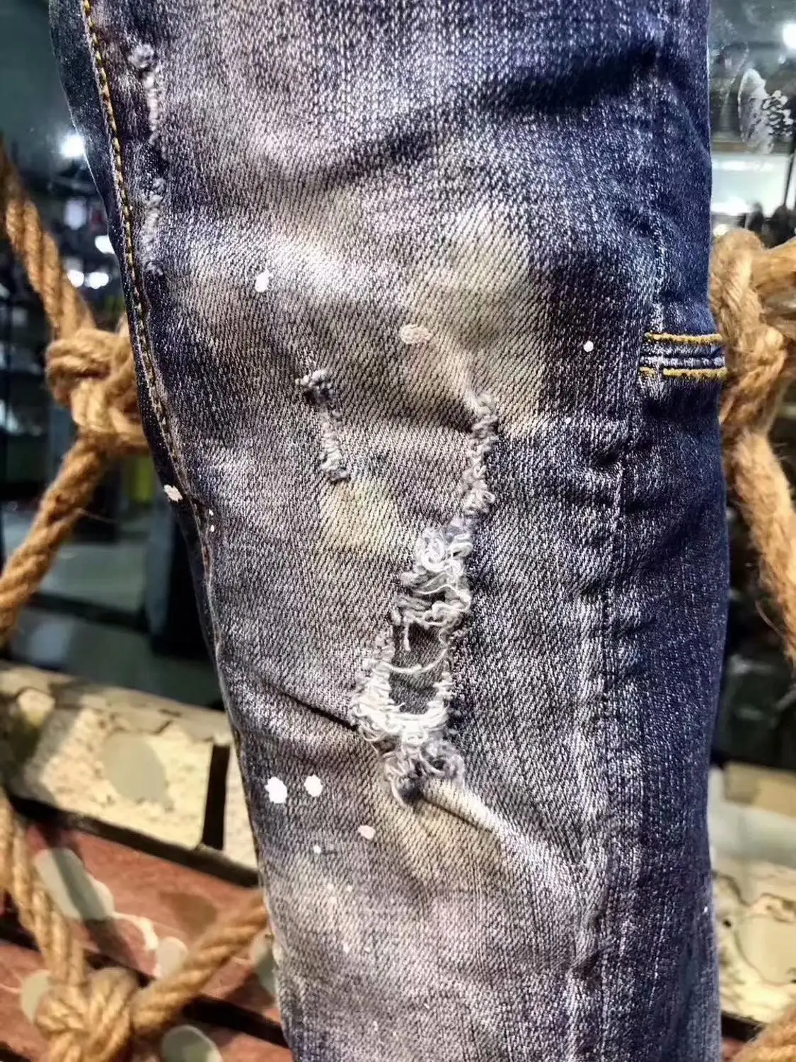 Рваные джинсовые шорты для мужчин штаны из денима на молнии верхняя одежда DSQ Jeans