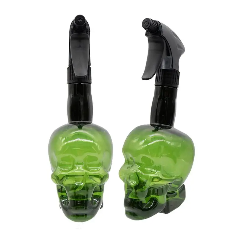 

500ml Hairdressing Spray Bottle Refillable Skull Hair Salon Water Mist Sprayer Barber Styling Cutting Tool