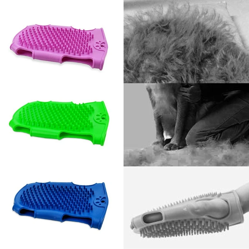 

LXAF Pet Cleaning&Grooming Supplies Kitten/Dog TPE Glove Remove Loose Hair Round Head Brush