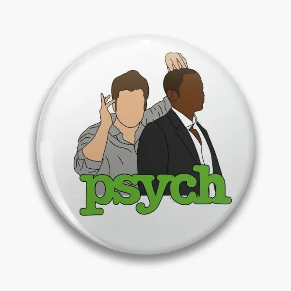 

Psych Shawn Gus Soft Button Pin Clothes Lapel Pin Jewelry Women Lover Metal Cute Decor Collar Brooch Fashion Funny Badge Gift