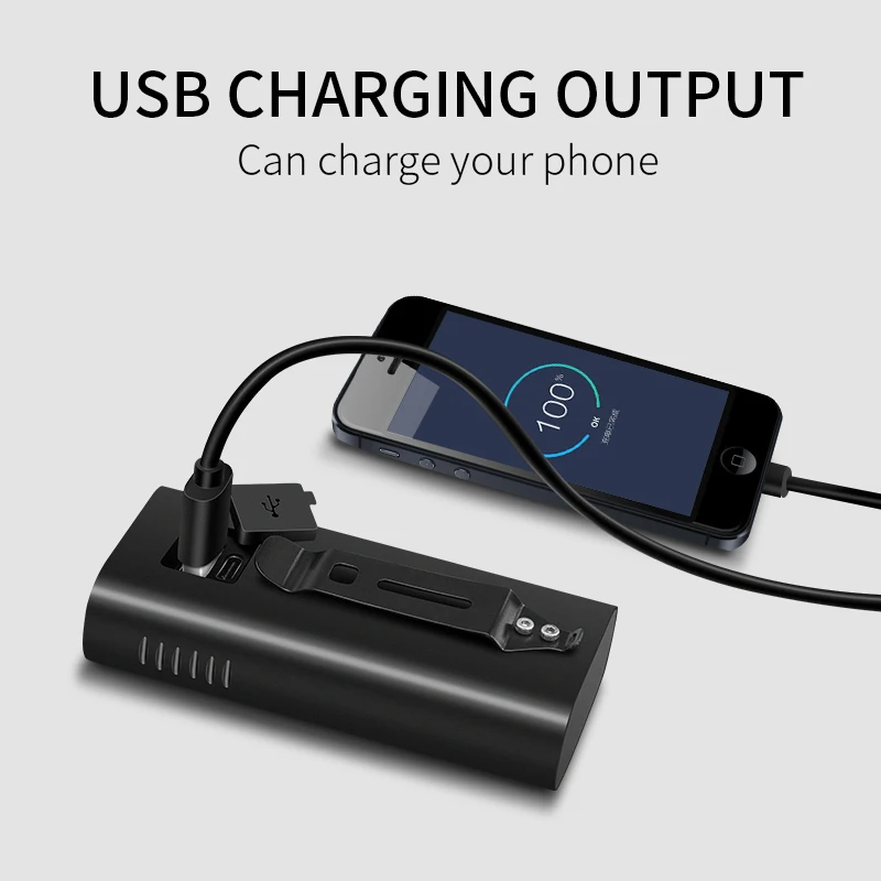 L2 5200 мАч велосипедный головной светильник USB заряжаемый аккумулятор T6 передний