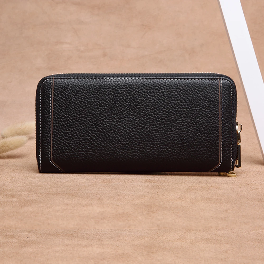 Новинка весны 2020 женский клатч с подсолнухом кошельки из натуральной коровьей