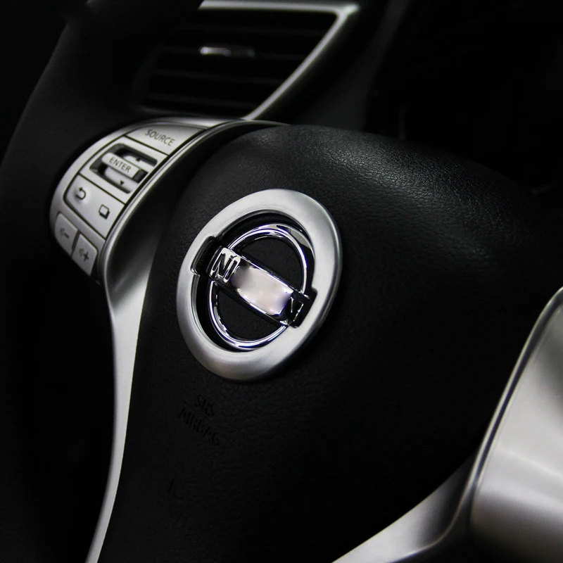 Автомобильная накладка на руль с круговой отделкой логотипа эмблемы кольцо