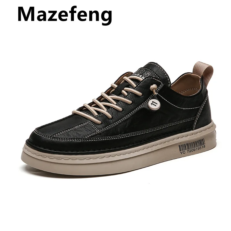 

Men Vulcanize Shoes New Pu Leather Shoes Men Comfort Men Shoes Fashion Sneakers Men Casual Sheoe Designer Sneakers Male Footwear