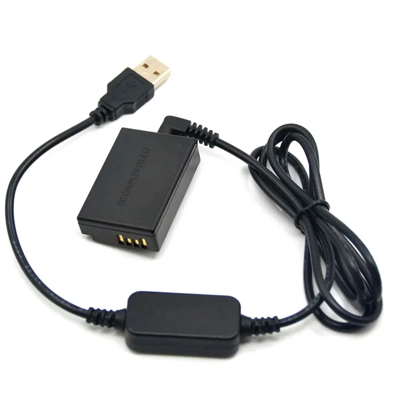 Внешний аккумулятор 5 В USB-Кабель-адаптер + искусственная батарея для Canon EOS M3 M5 M6 |