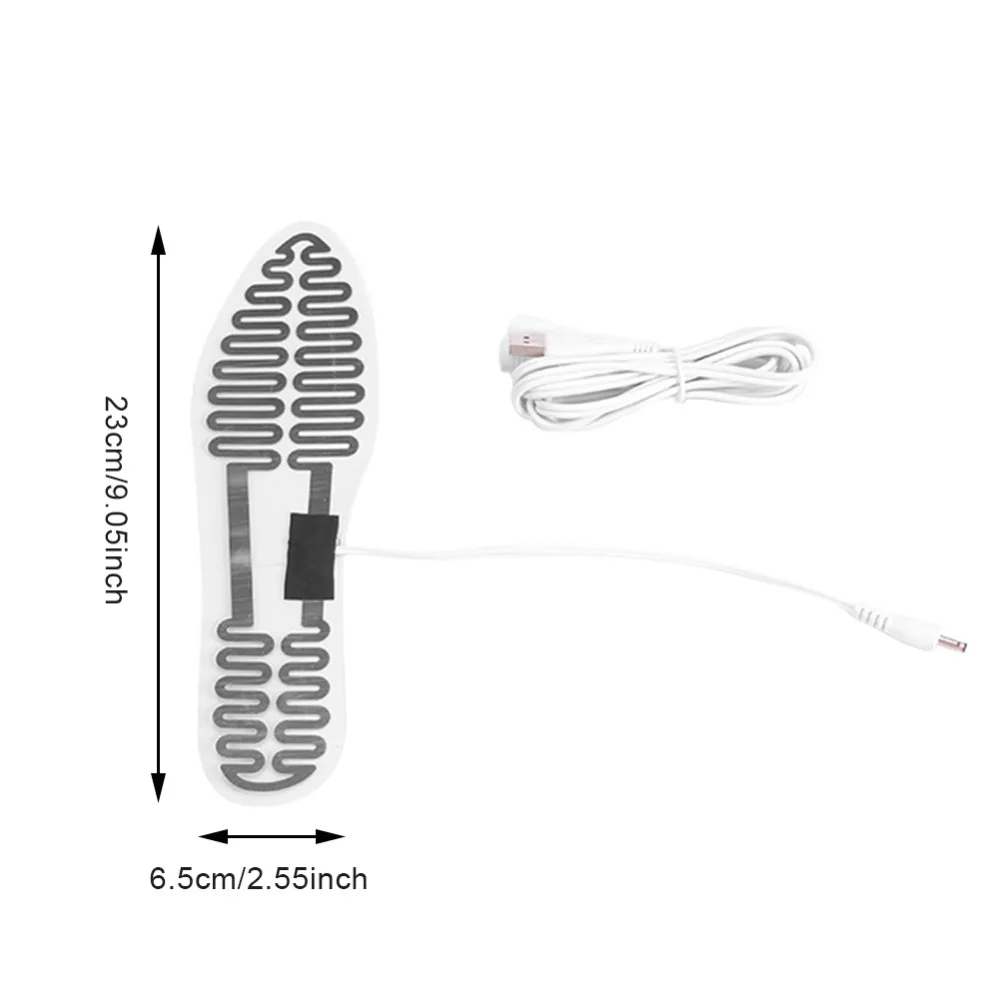 5V USB нагревательный элемент стельки для обуви 6,5*23 см зимние уличные спортивные лыжные ботинки для мужчин и женщин