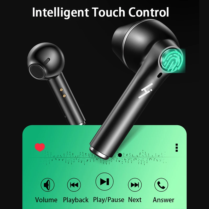TWS Bluetooth 5 0 наушники беспроводные 9D Hifi стерео спортивные водонепроницаемые