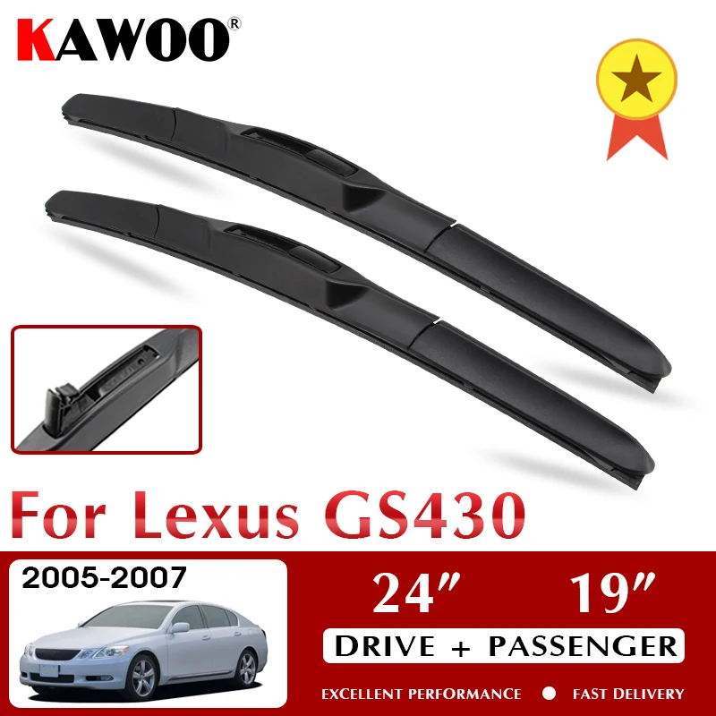 

Стеклоочистители KAWOO для Lexus GS430 2005-2007 лобовое стекло аксессуары для переднего стекла 24 "+ 19" LHD RHD