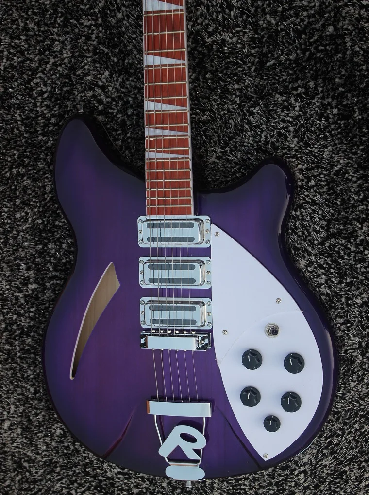 Weifang Rebon 6 струнная Ricken электрическая гитара в фиолетовом цвете sunburst | Спорт и