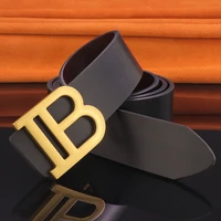 mens belts luxury brand genuine leather strap black for mens designer high quality letter b buckle man waistband all match jean