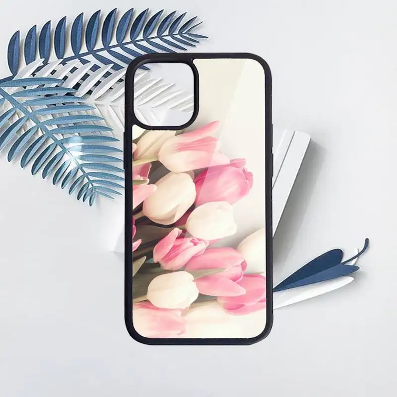 

Peony tulip flower rainbow Phone Case for iPhone 11 12 pro XS MAX 8 7 6 6S Plus X 5S SE 2020 XR Hard PC