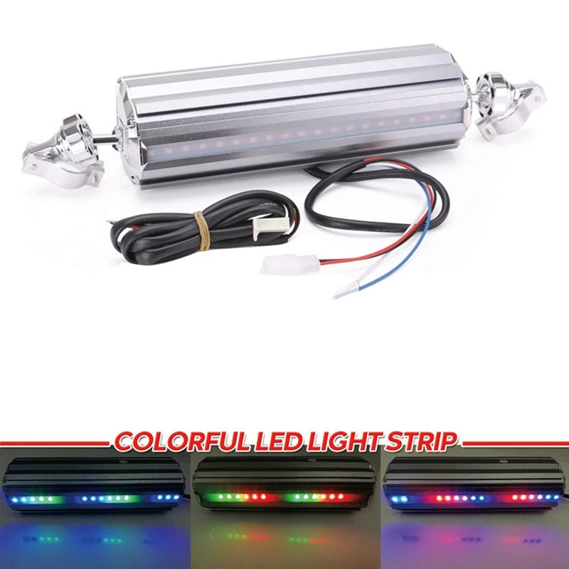 

Waterproof Motorcycle Speaker Bluetooth Audio Sound System LED Display APP Control MP3/TF/USB FM Radio Stereo Speakers