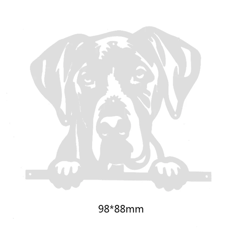 

Dog Metal Cutting Dies Stencil Scrapbooking DIY Album Stamp Paper Card Embossing