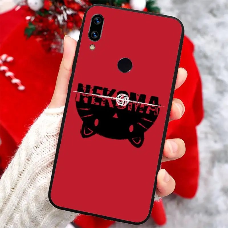 

Anime Haikyuu!! Nekoma High School Phone Case For Xiaomi Redmi note 7 8 9 t k30 max3 9 s 10 pro lite