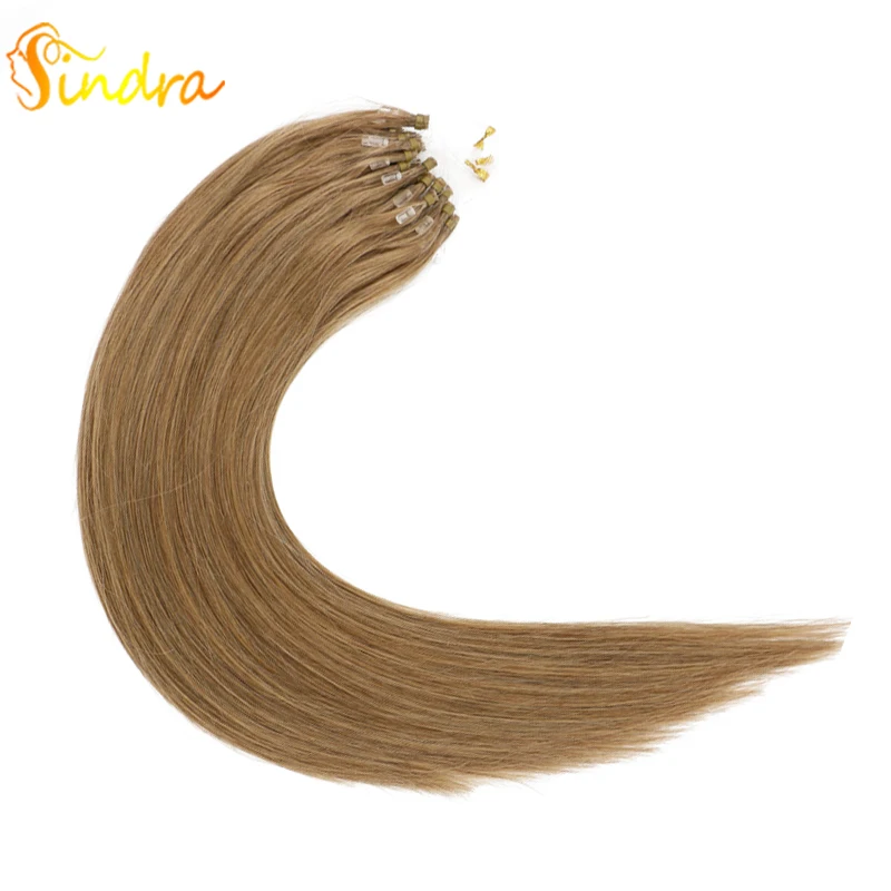 Sindra волосы для наращивания на микро кольцах волосы remy 14-24 дюйма человеческие волосы для наращивания на микро-кольцах