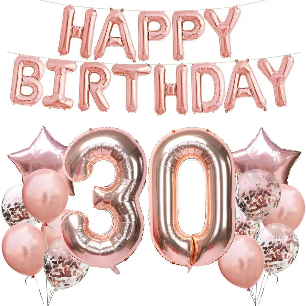 No.40 Amawill, розовое золото, для взрослых, 50 лет, с днем рождения, фольга, шар, день рождения, вечеринка, украшения, 50 лет, юбилей, принадлежности, 75D - Цвет: No.40