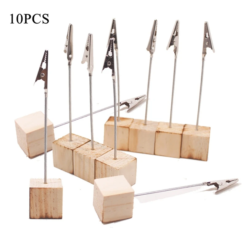 Зажим для заметок с крокодиловой застежкой фотографий визиток 10 шт. N06 | Дом и сад