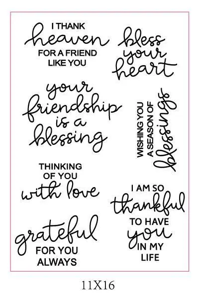 Специальный blessding чистый штамп для скрапбукинга прозрачный силиконовый