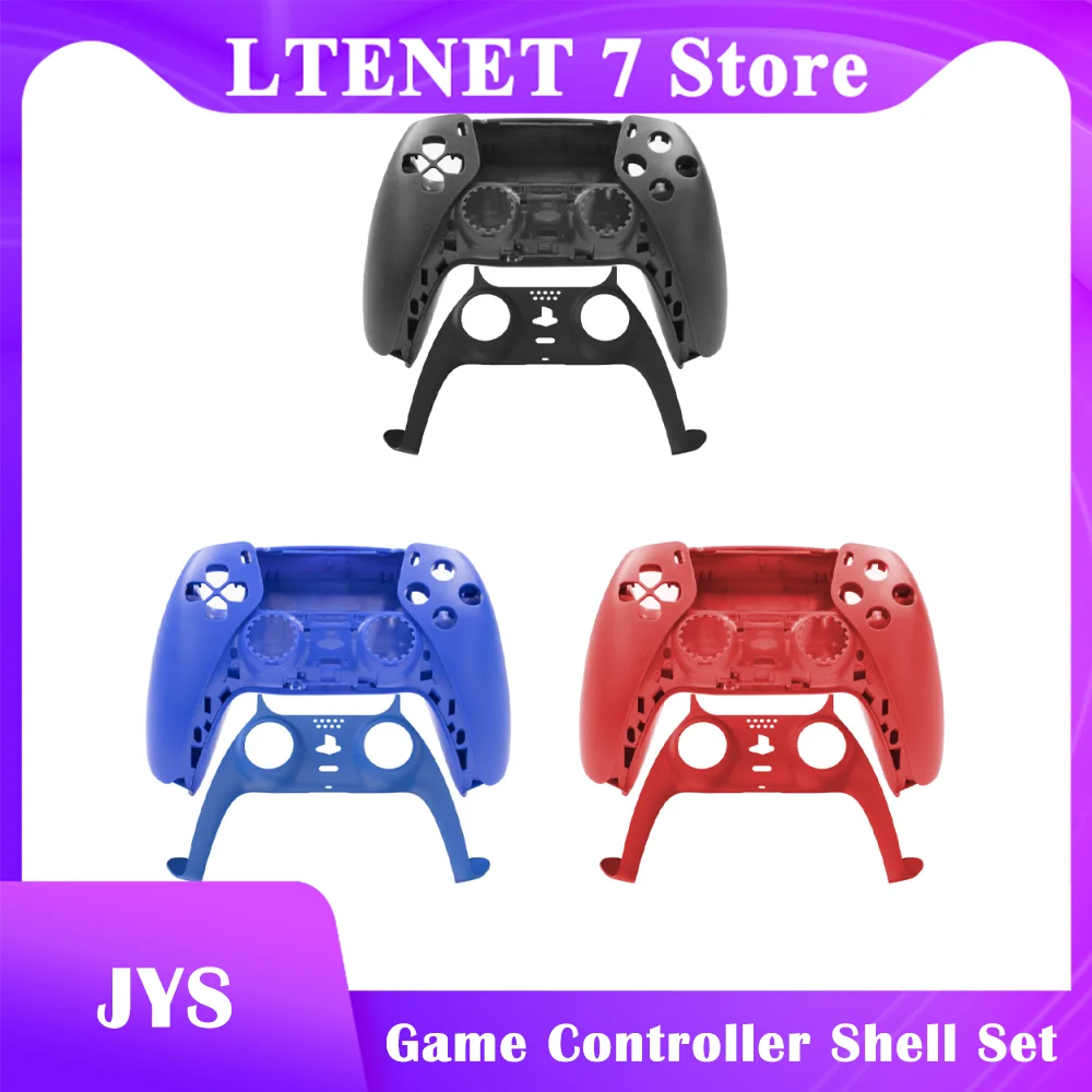 

JYS Game Controller Replacement Shell Set Decorative Strip Joystick Handle Trim Gamepad Front/Rear Cover For PS5 Joypad