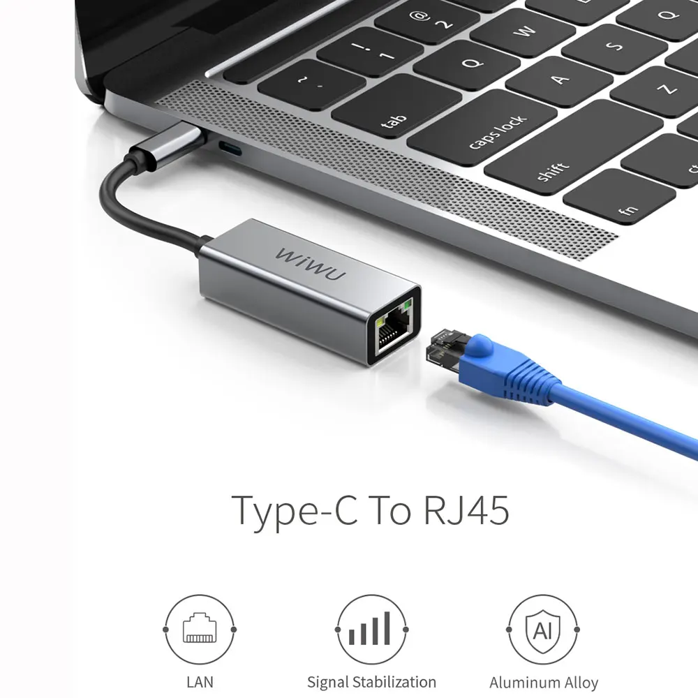 WIWU Тип с разъемами типа c и RJ45 быстро Скорость usb хаб для MacBook Air Pro Retina 13 16 2019 2020