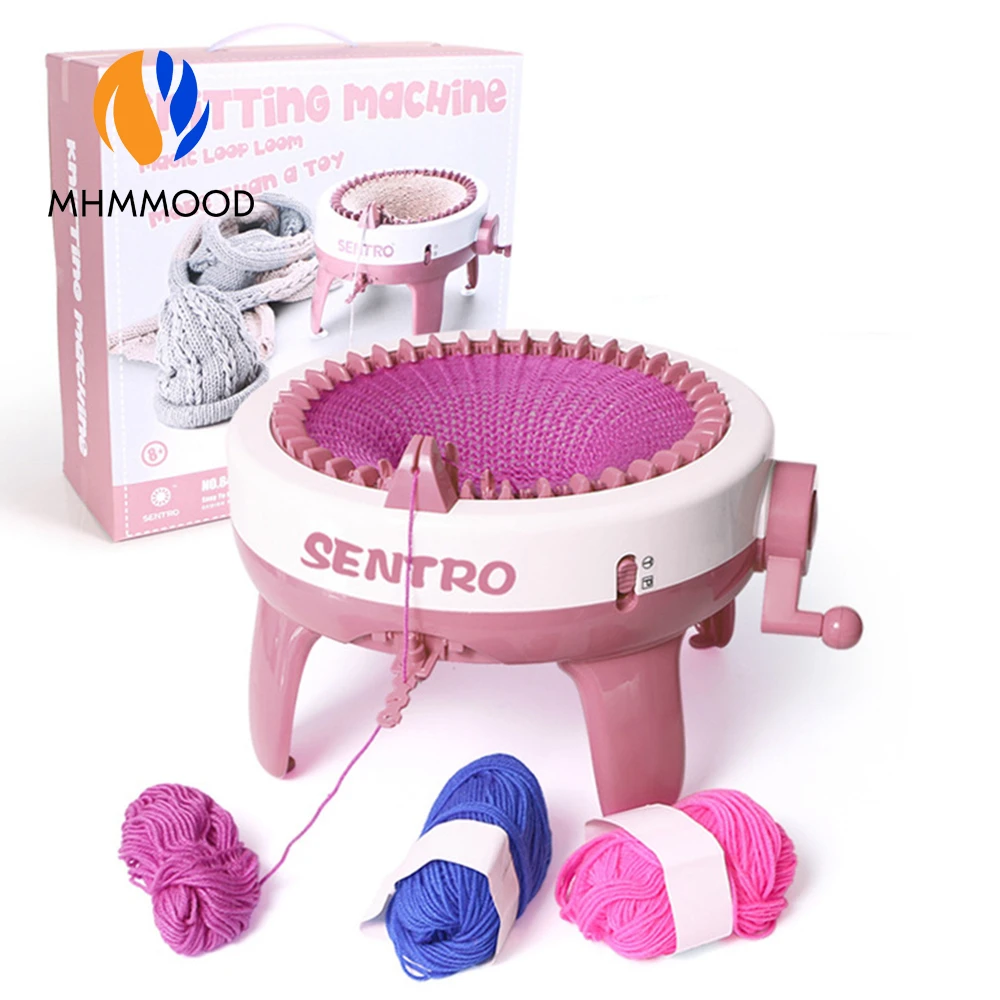 Вязальная машина для шерсти ручной работы 22/40 игл вязальный станок вязаный шарф