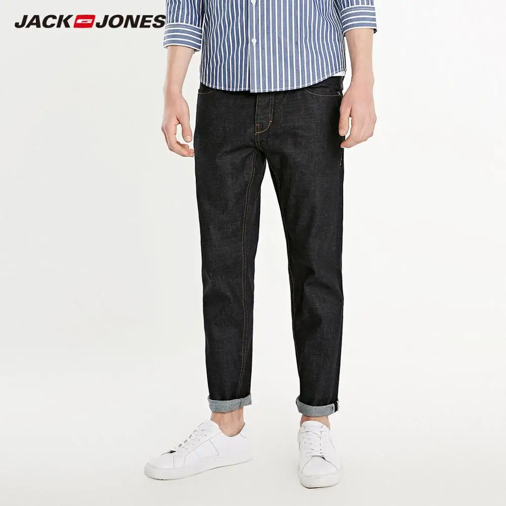 JackJones Мужские Повседневные Удобные Свободные прямые укороченные джинсы 219132579 |
