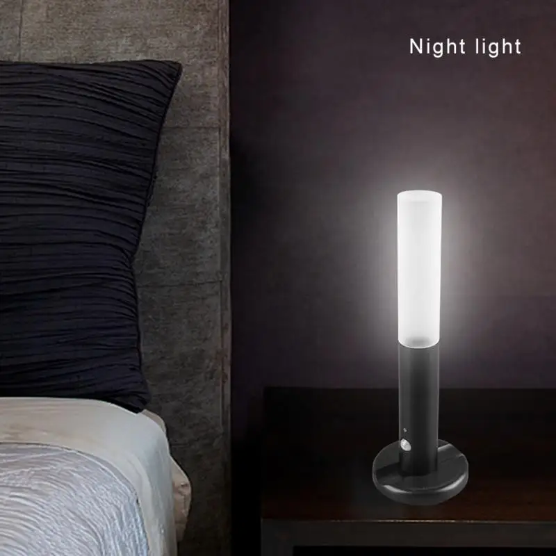 

LED Human Body Induction Light USB Charging Night Light Plastic Wall Lamp Portable Magnetic Cabinet Lamp Home Lighting Supplies