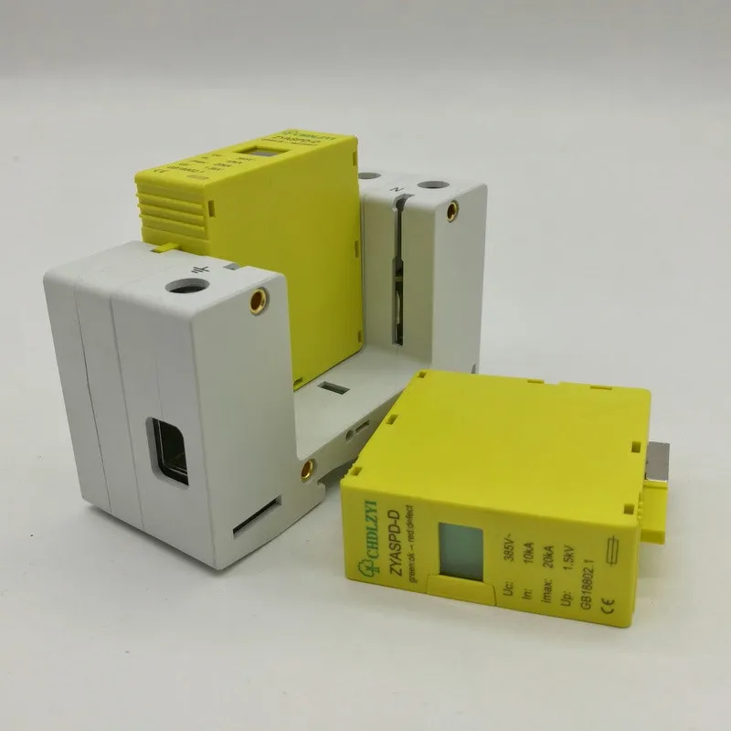 DC 1000V 500V 20KA ~ 40KA 2 P pole SPD House Защита от перенапряжения защитное Низковольтное